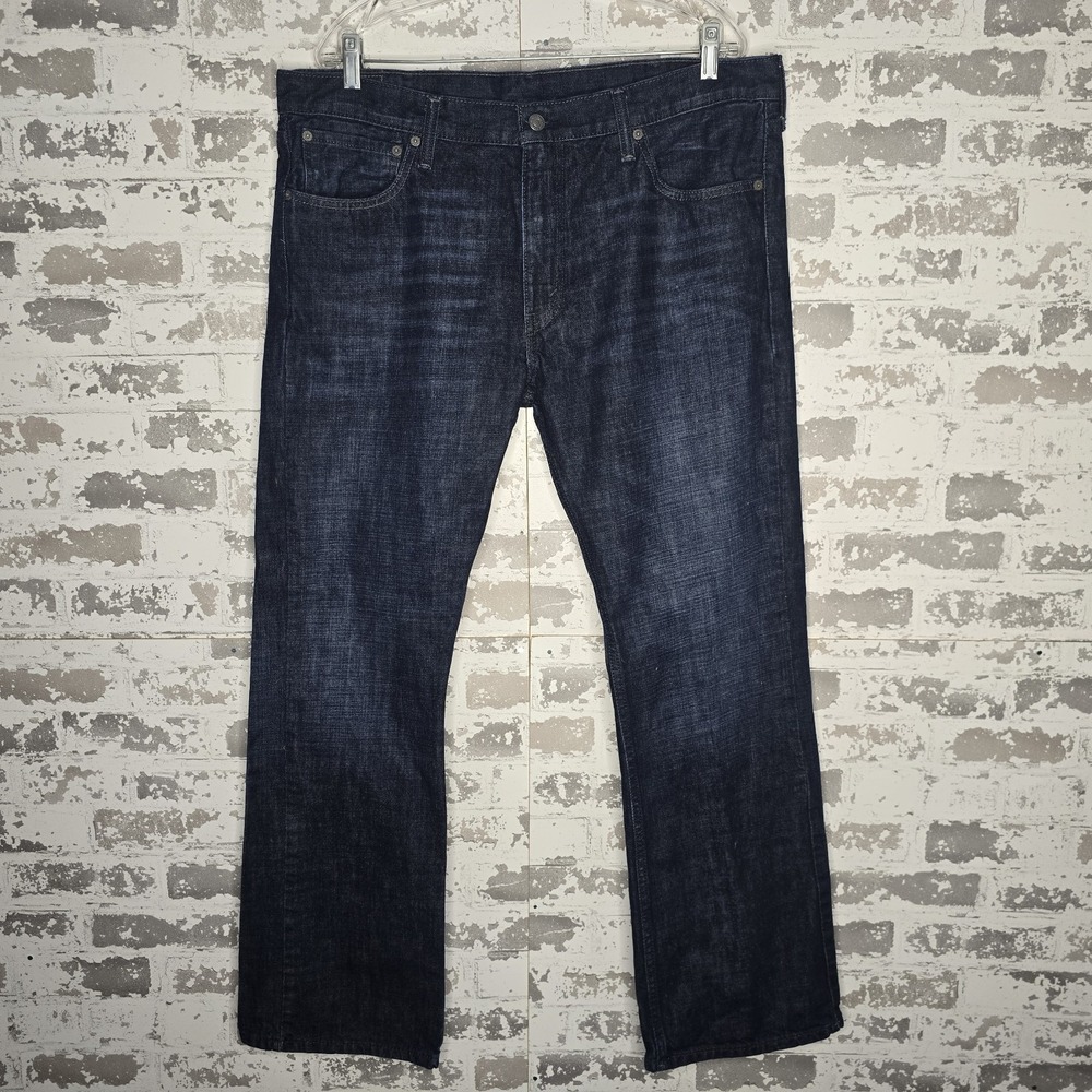 Levis 527 Jeans Mens 38x32 Dark Blue Wash Slim Fit Bootcut‎ 100% Cotton